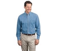 Port Authority® Long Sleeve Denim Shirt. S600 Faded Denim* L