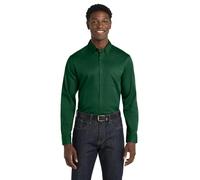 Port Authority Long Sleeve SuperPro React Twill Shirt. W808, Dark Green, XL