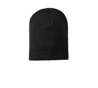 Port Authority Men's 100% Cotton Beanie OSFA Black (US)