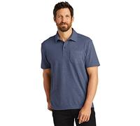 Port Authority Men's C-Free Cotton Blend Pique Pocket Polo K868, Navy Heather, Medium