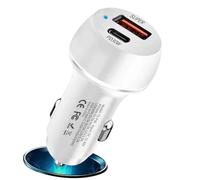 Port Car Charger, PD Fast Charging Adapter | 60W USB Type C Fast Car Charger for Mobile Phones, Port Charger for Phone Tablet, Plug