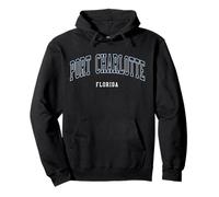 Port Charlotte Florida Vintage Atheltic College Style Pullover Hoodie