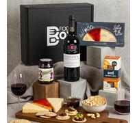 Port & Cheese Gift Hamper, Luxury Cheese & Wine Gift Box, 4 Items