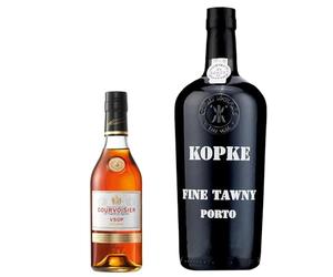 Port & Cognac Duo - Kopke Fine Tawny Port 75 ourvoisier VSOP Cognac 35cl