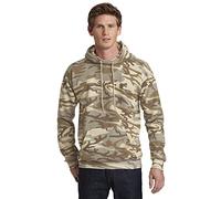 Port & Company Core Fleece Camo Pullover Hooded Sweatshirt. PC78HC Pink Camo M