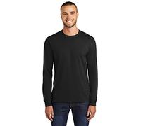 Port & Company Tall Long Sleeve 50/50 Cotton/Poly T-Shirt 2XLT Jet Black (US)