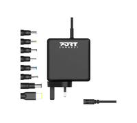 Port Connect 65 W AC Adapter for Laptop Mobile Universal Black (900093B-UK)