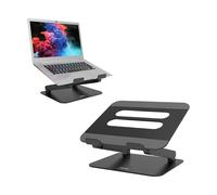 Port Connect Adjustable Laptop/Notebook/Tablet Stand, Aluminium, Black - 901108
