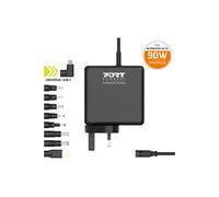 Port Connect Universal 8 Tips USB C Power Supply for PC up to 90W UK Plug