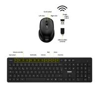 Port Designs 900904-UK keyboard Mouse included Office QWERTY UK English Black