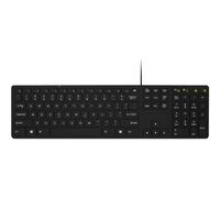 Port Connect Slim-line USB-A Executive Office Keyboard with USB C Adapter
