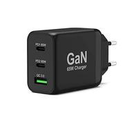 Port Designs USB Wall Charger 900106-UK - 3-Port Universal AC Fast Charging - Black Indoor