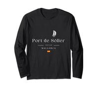 Port de Sóller Mallorca Yacht Club Marina Spain Flag Sailing Long Sleeve T-Shirt