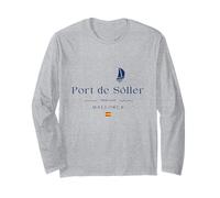 Port de Sóller Mallorca Yacht Club Marina Spain Flag Sailing Long Sleeve T-Shirt