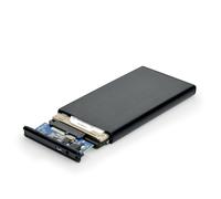 Port Designs 900030 Black 2.5 "Storage Enclosure - Network Hard Drive (SSD, SATA, Serial ATA II, USB 3.0 (3.1 Gen 1), Black, Aluminium,)