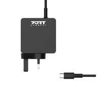 Port Designs 900096B-UK mobile device charger Smartphone, Tablet Black AC Fast charging Indoor