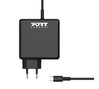 Port Designs 900097B-UK mobile device charger Smartphone, Tablet Black AC Fast charging Indoor