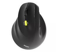 Port Designs Ergo Left-Handed Wireless 2.4 GHz Bluetooth Rechargeable Mouse