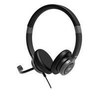 Port Designs 912001 headphones/headset Wired Head-band Office/Call center USB Type-C / USB Type-A Black