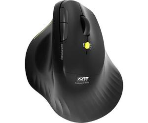 Port Designs Ergo Soft Wireless 2.4 GHz Bluetooth Rechargeable Silent Mouse