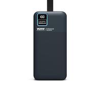 Port Designs External Battery 30,000 mAh USB-C 2X USB-A QC LCD Screen Integrated Lamp