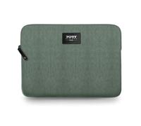PORT Designs Milano II Laptop Sleeve 16 Inch Velvet with Padded Protection, Blue (Green, 13-14 Inch)