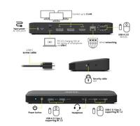 Port Designs Port Connect Universal Type-C Office dock. Includes 2 x D