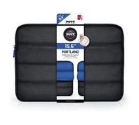PORT Designs Portland Padded Sleeve for 15.6" Laptop Notebook Black/Blue 105220