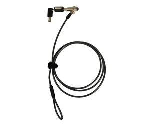 Port Designs Security Cable Keyed Noble Wedge Slot Lock Laptops/Desktops/Monitors Projectors, Black