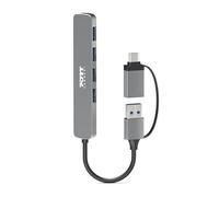 Port Designs USB hub with 4 USB-A 2.0 ports 480 mbps USB-c USB-A connectivity