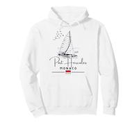 Port Hercules Monaco Yacht Catamaran French Riviera Flag Pullover Hoodie
