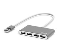 PORT Hub USB-A 2.0 to 4 ports USB-A 2.0 480 Mbit/s, Grey
