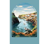 Port Isaac Notebook: Port Isaac Journal, 6x9 120 Blank Lined Page Interior, Fishing Village Art Notepad, Cornish Fishing Village, Cornwall Art Notebook,
