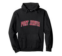 Port Jervis New York NY Vintage Sports Design Red Design Pullover Hoodie