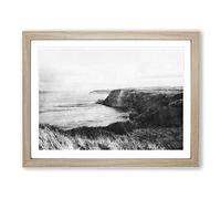 Port Mulgrave In North Yorkshire Painting Modern Art Framed Print | A2 Oak Framed Wall Art | Ready to Hang | Modern Historical Picture | Living Room Bedroom Lounge Office