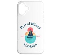Port of Miami Florida Case for iPhone 16 Plus