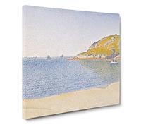 Port Of Saint Cast by Paul Signac Canvas Print | Gallery Wrapped 30mm Frame Wall Art | 14x14 inches | Ready to Hang | Classic Religious Picture | Living Room Bedroom Lounge Office