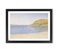 Port of Saint-Cast by Paul Signac Framed Print | A2 Black Framed Wall Art | Ready to Hang | Modern Nature Picture | Living Room Bedroom Lounge Office