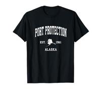 Port Protection Alaska AK Vintage Athletic Sports Design T-Shirt