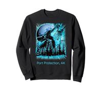 Port Protection Alaska Howling Wolf Moon Forest Nature Lover Sweatshirt