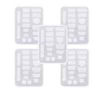 Port Protection Caps - Dust Plug Cover Set, USB Port Blocker Piece | Flexible Silicone Cap Design Build, Anti-Static Non-Conductive Construction, Snug Fit Tab with Grip Notch for Laptop Phone Charging