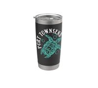 Port Townsend Washington State Olympic Peninsula Sea Turtle Stainless Steel Insulated Tumbler