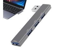 Port USB 3.0 Hub - 4 Slots High Speed Data Transfer, Compact Laptop Design Desktop, External Hard Drives, Printers, Peripherals | Plug and Play Expansion for Laptops