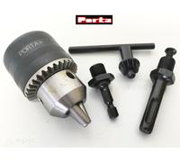 PORTA 13mm (1/2") Keyed Chuck With IMPACT Driver 1/4" HEX & SDS+ Drill Adaptor