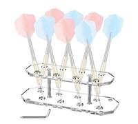 Porta Freccette Trasparente,Rastrelliera In Acrilico Per Archiviazione - Supporto Per Freccette In Acrilico,Per Famiglia E Amici Casa Bar Sala Giochi Scrivania Ufficio Interno