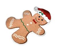 PORTA Gingerbread Man - Christmas Coir Doormat, 19.7 X 31.5 Inch Rugs For Christmas Carpets, Imitation Absorbent Cashmere | Entrance Mat For Bathroom, Living Room, Floor In The Home,