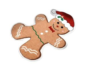 PORTA Gingerbread Man - Christmas Coir Doormat, 19.7 X 31.5 Inch Rugs For Christmas Carpets, Imitation Absorbent Cashmere | Entrance Mat For Bathroom, Living Room, Floor In The Home,