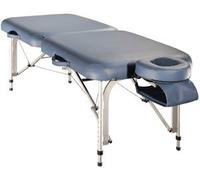 Porta-Lite Delta II Professional Massage Table - Beauty Bed Treament Couch - Aluminium Frame + Lightweight + Portable with Face Cushion + Arm Rest Sling + Carry Case (28" Agate Blue)