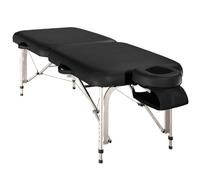 Porta-Lite Delta II Professional MASSAGE TABLE: Lightweight and Portable. 12.7kg (28lbs). 30" (76cm) Wide [Black]