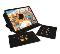 PORTA PUZZLE Comfort - Portable Jigsaw Puzzle Board with Adjustable Angle | Non-Slip Felt, Lightweight, Easy to Store Portapuzzle Mat, Sorter & Organiser for 500-1000 Piece Puzzles - 49 x 68 cm - Jumbo